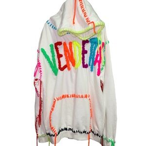 THE END IS NEAR Vendetta Fraying Hoodie Handmade Luxury Streetwear Limited Run